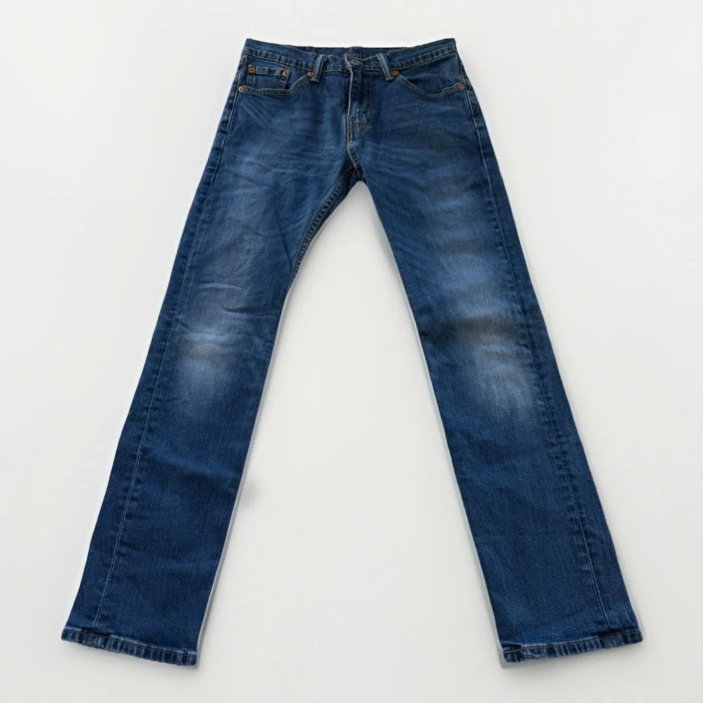 Levi's 511 Stretch Slim Fit Medium Wash Denim Tapered Leg Jeans Men's Size 30x32